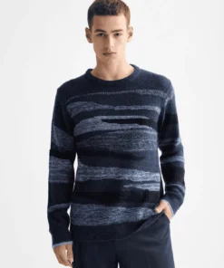 Scotch & Soda 181638 Alpaca Wool Blend Crew Neck, Peacock