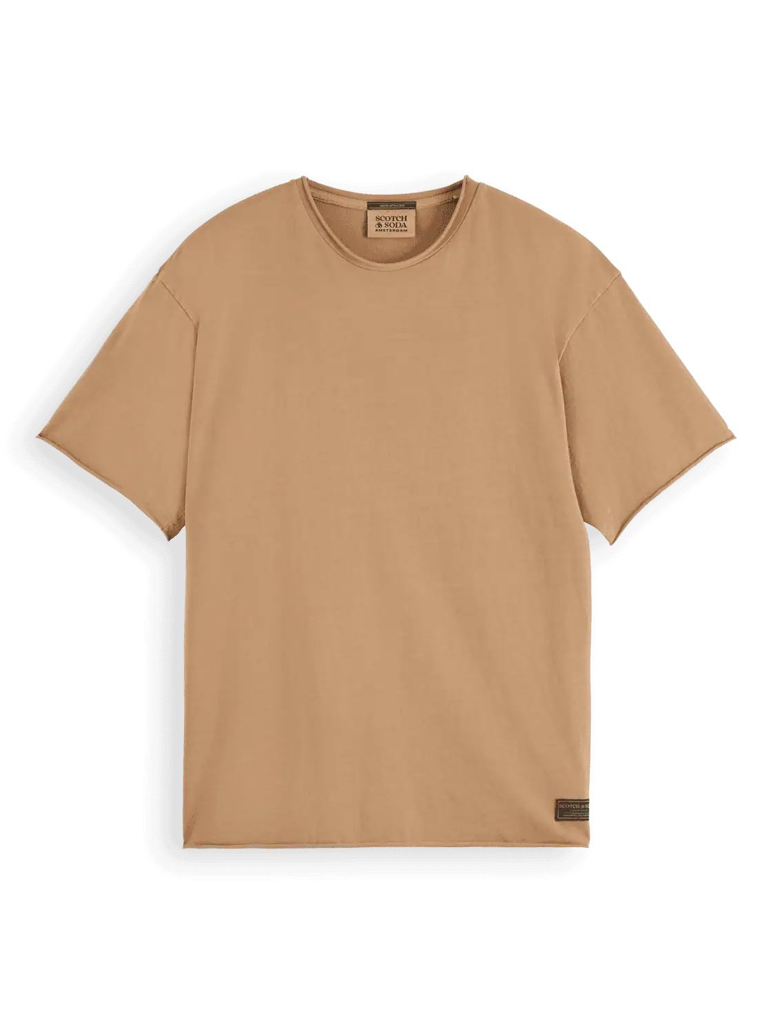 Scotch & Soda 181764 Raw Edge T-shirt, Tannin - Image 2