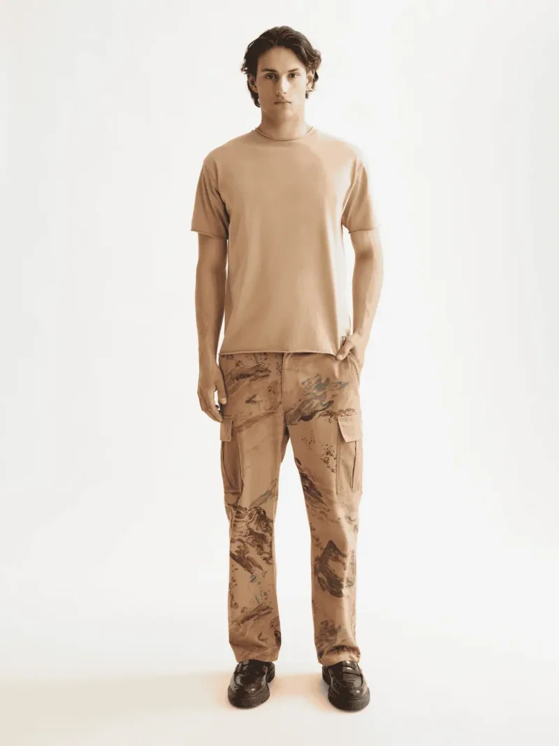 Scotch & Soda 181764 Raw Edge T-shirt, Tannin - Image 5