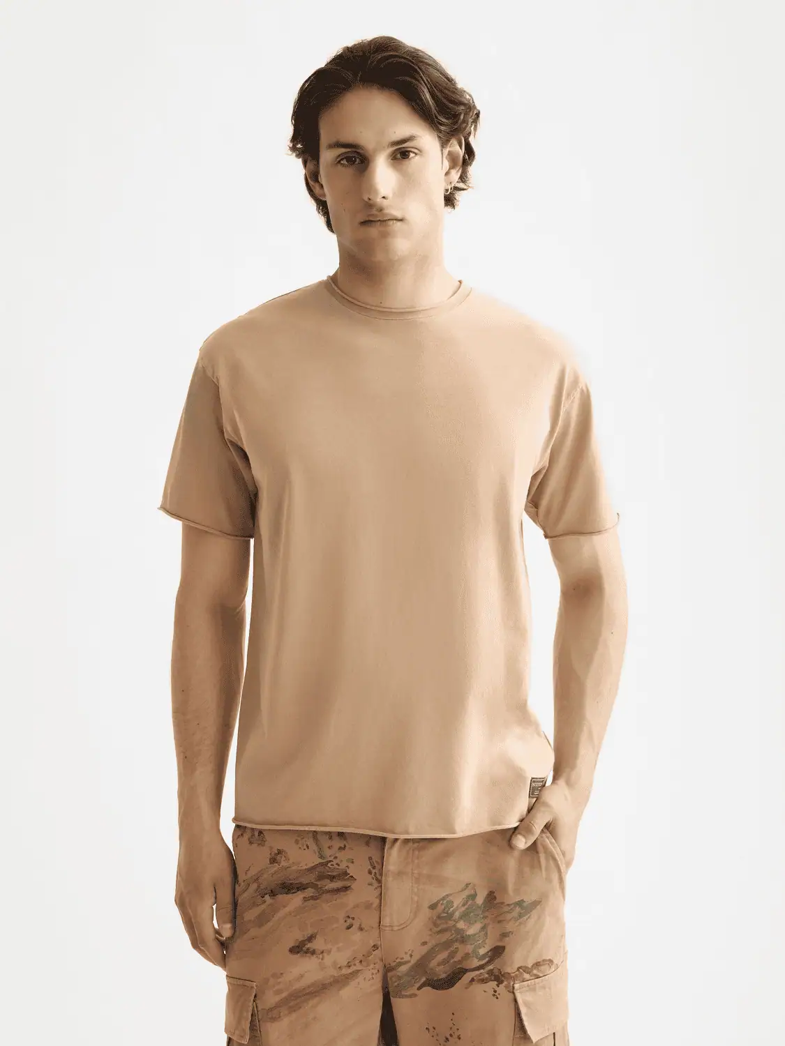 Scotch & Soda 181764 Raw Edge T-shirt, Tannin