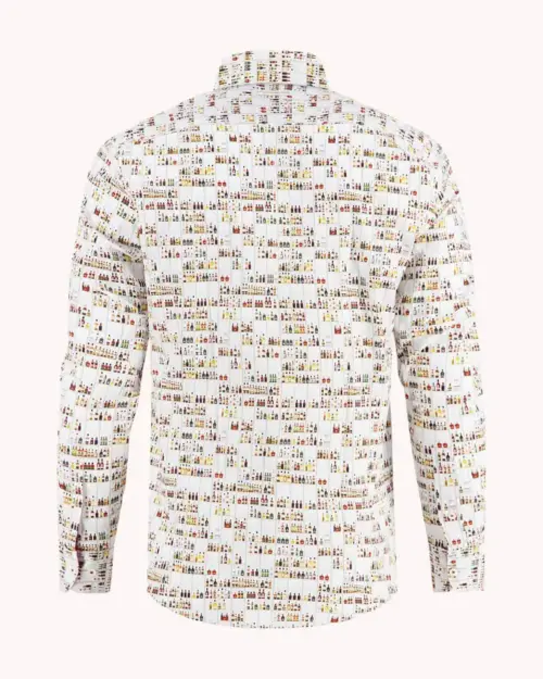 Alternative view of A Fish Named Fred  32.006 - Shirt Liquor Store, Off White