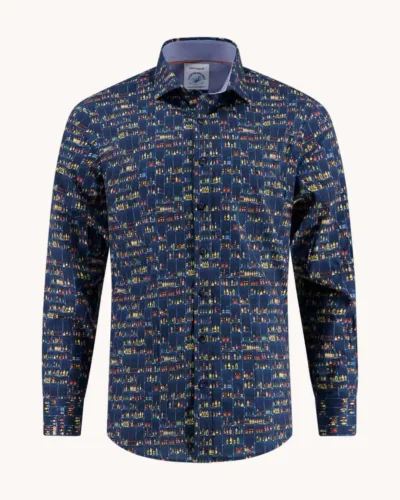 Alternative view of A Fish Named Fred  32.006 - Shirt Liquor Store, Navy