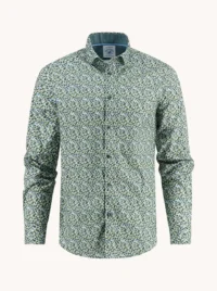 A Fish Named Fred  32.015 - Shirt Pixel, Hedge Green
