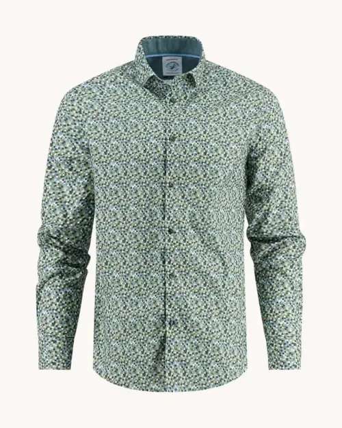 A Fish Named Fred  32.015 - Shirt Pixel Hedge Green