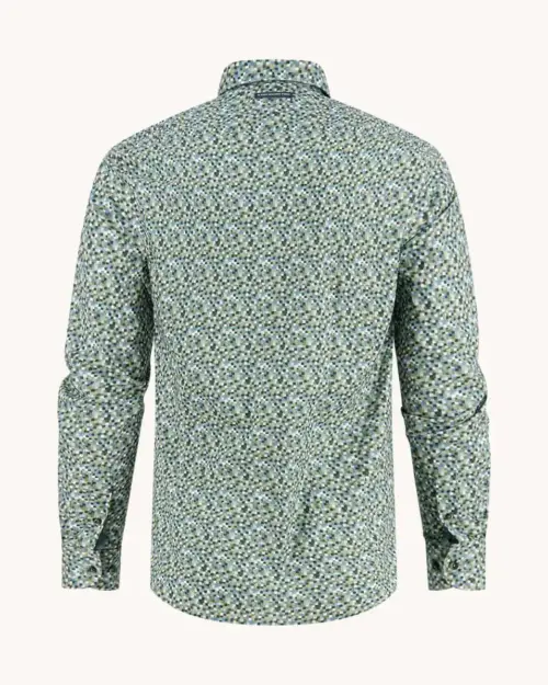 Alternative view of A Fish Named Fred  32.015 - Shirt Pixel Hedge Green
