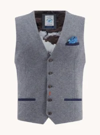 A Fish Named Fred  32.134 - Waistcoat Pique, Grey