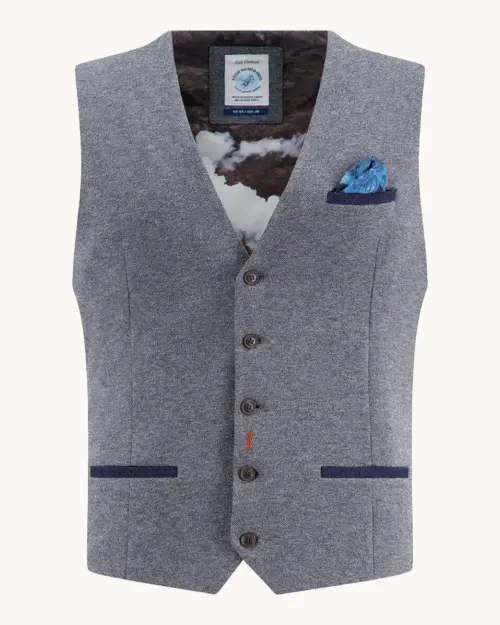 A Fish Named Fred  32.134 - Waistcoat Pique Grey