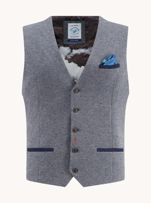 A Fish Named Fred  32.134 - Waistcoat Pique, Grey