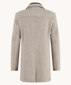 Alternative view of A Fish Named Fred 32.165 - Funnel Neck Coat, Sand