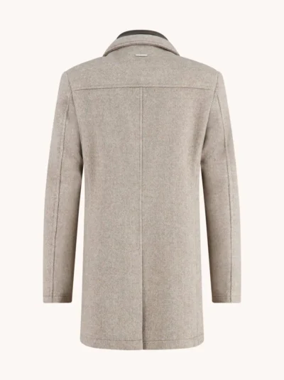 Alternative view of A Fish Named Fred 32.165 - Funnel Neck Coat, Sand