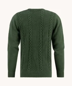Alternative view of A Fish Named Fred 32.501 - Pullover Cable, Dark Green