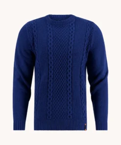 A Fish Named Fred 32.501 - Pullover Cable, Classic Blue