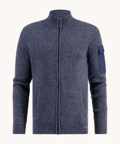 A Fish Named Fred 32.502 - Cardigan Melange, Navy