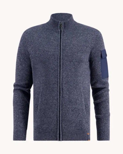 A Fish Named Fred 32.502 - Cardigan Melange, Navy