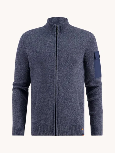 A Fish Named Fred 32.502 - Cardigan Melange, Navy