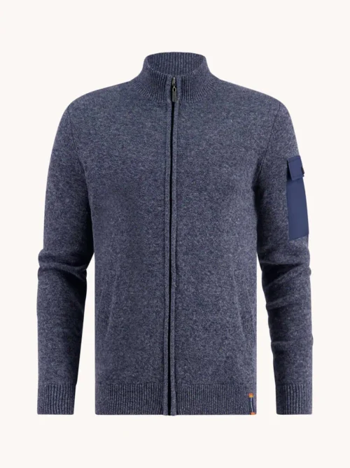 A Fish Named Fred 32.502 - Cardigan Melange, Navy