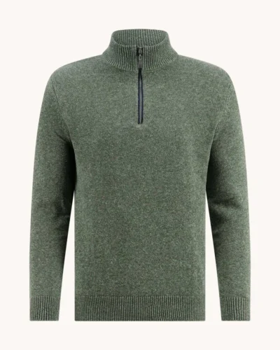 A Fish Named Fred 32.508 - Mock-zip Melange, Dark Green