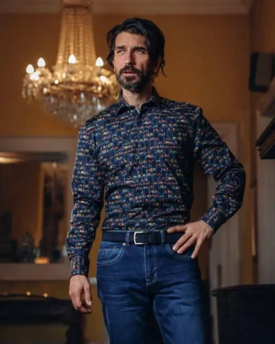 A Fish Named Fred  32.006 - Shirt Liquor Store, Navy