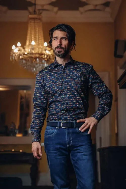 A Fish Named Fred 32.006 - Shirt Liquor Store, Navy