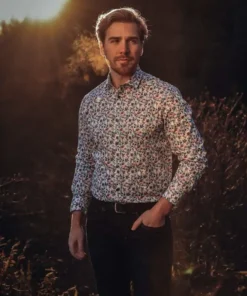 A Fish Named Fred  32.014 - Shirt Pheasent, Multicolour Blue