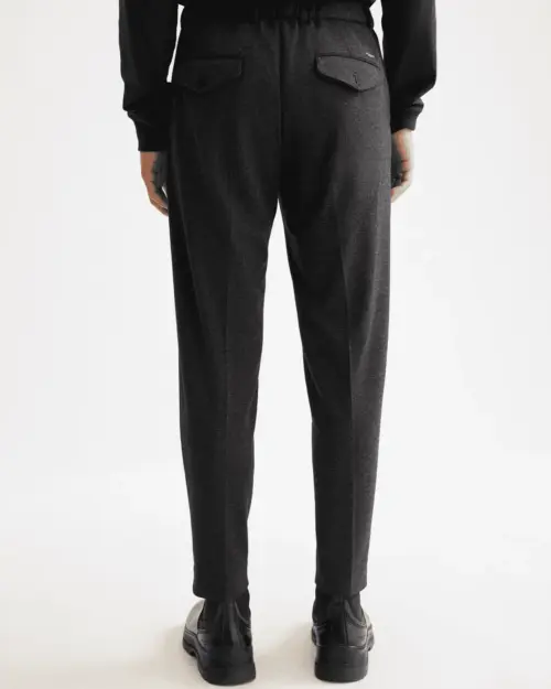 Alternative view of Scotch & Soda  Finch Tailored jersey tapered jogger, Antra Herringbone