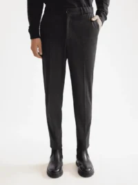 Scotch & Soda 181170 Finch Tailored jersey tapered jogger, Antra Herringbone