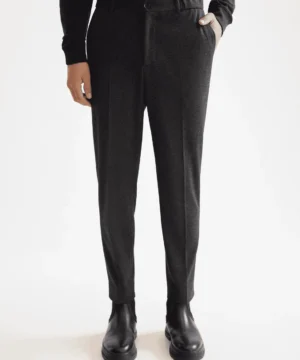 Scotch & Soda 181170 Finch Tailored jersey tapered jogger, Antra Herringbone