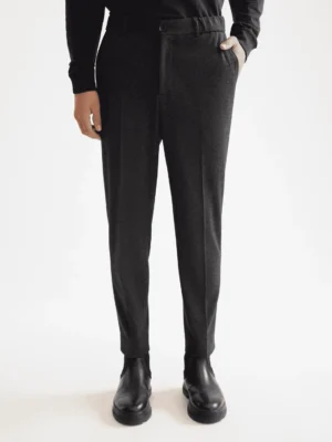 Scotch & Soda 181170 Finch Tailored jersey tapered jogger, Antra Herringbone