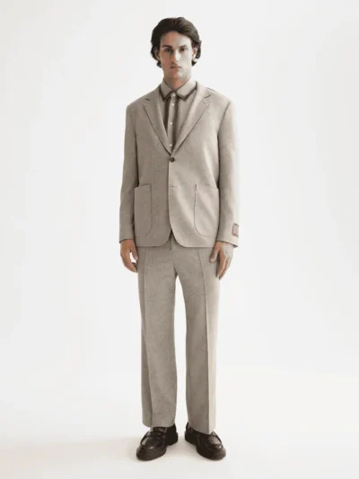 Alternative view of Scotch & Soda 181174 Tailored relaxed straight fit jogger, Plza taupe melange