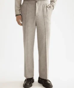 Scotch & Soda 181174 Tailored relaxed straight fit jogger, Plaza taupe melange