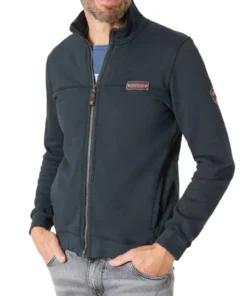 Timezone Sweat Jacket, Night Blue