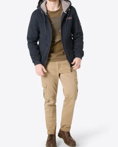 Alternative view of Timezone Sweat Hoodie Jacket 28-10244 - t Night Blue