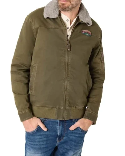 Timezone Biker Jacket 29-10094 - Washed Olive