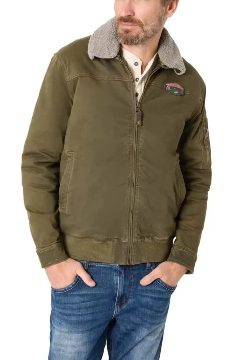 Timezone Biker Jacket 29-10094 - Washed Olive