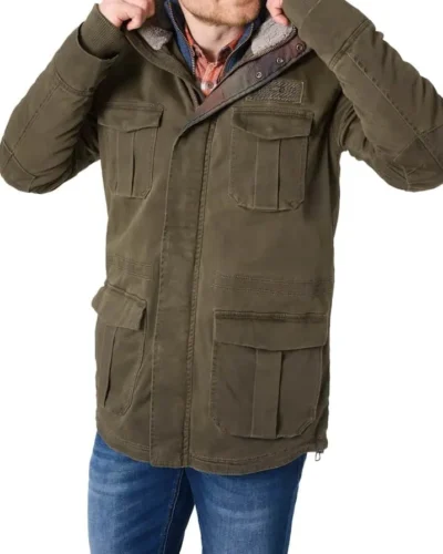 Timezone 29-10096 : Parka  Washed olive