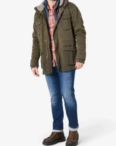 Alternative view of Timezone 29-10096 : Parka  Washed olive