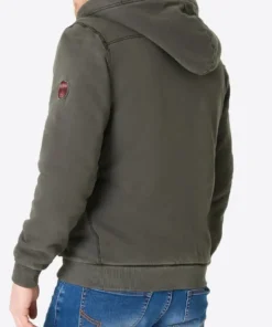 Alternative view of Timezone Sweat Hoodie Jacket, Black Olive