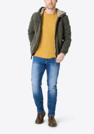 Timezone Sweat Hoodie Jacket 28-10244 - Black Olive image4