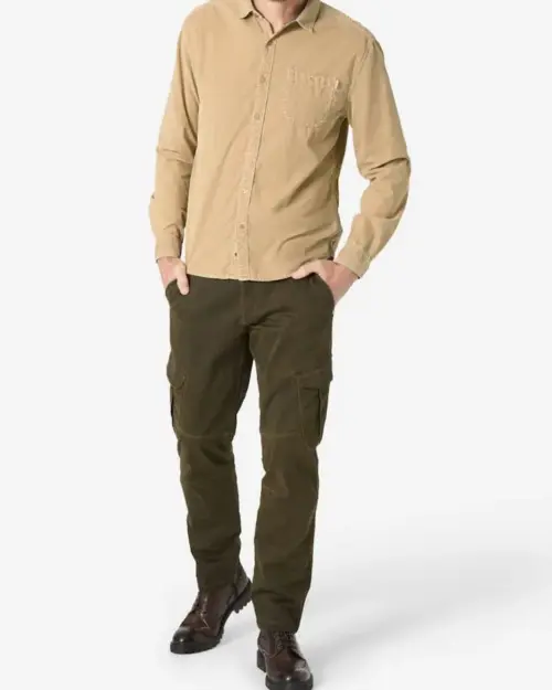 Timezone 23-10169 - Corduroy Shirt, Nut Beige