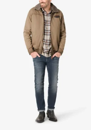 Timezone Biker Jacket, Nut beige