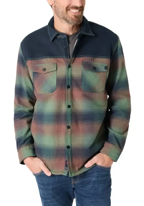 Timezone Overshirt Fabricmix 29-10049 - Brown check