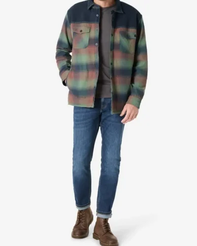 Alternative view of Timezone Overshirt Fabricmix 29-10049 - Brown check