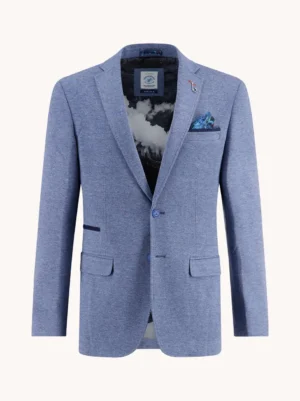 A fish named Fred 32.104 - Blazer Pique, Jeans Blue