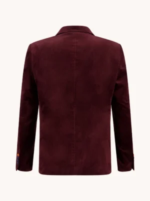 Alternative view of A Fish Named Fred 32.115 - Velvet Blazer, Burgundy