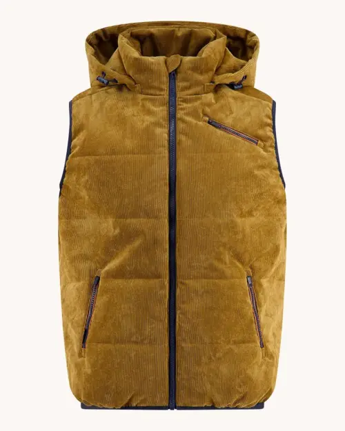 A Fish Named Fred 32.168 - Bodywarmer Corduroy,  Mustard