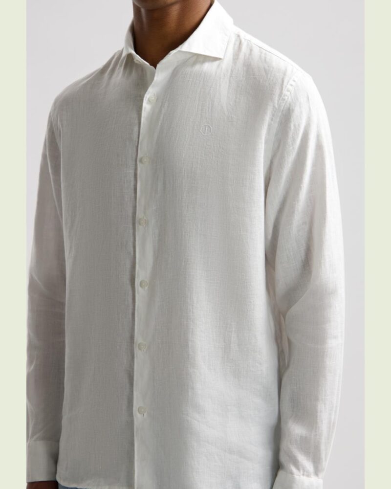 Dstrezzed 303710- The Jagger Shirt 100% Linen, White - Image 4