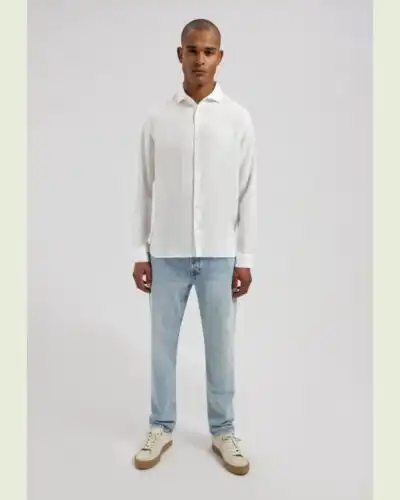 Alternative view of Dstrezzed 303710- The Jagger Shirt 100% Linen, White