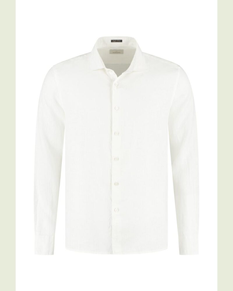Dstrezzed 303710- The Jagger Shirt 100% Linen, White - Image 5