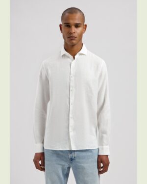 Dstrezzed  The Jagger Shirt 100% Linen  White - 303710