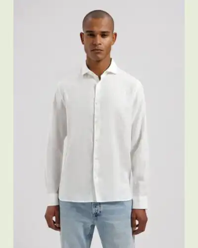 Dstrezzed 303710- The Jagger Shirt 100% Linen, White